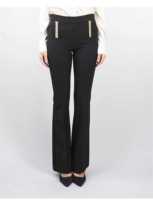 Pantalone flare con accessorio Simona Corsellini SIMONA CORSELLINI | Pantalone | PA01101TCAD00213